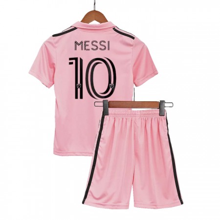 Levné Inter Miami CF Messi 10 Dětské Domácí Fotbalové dresy 2022-23 Krátký Rukáv